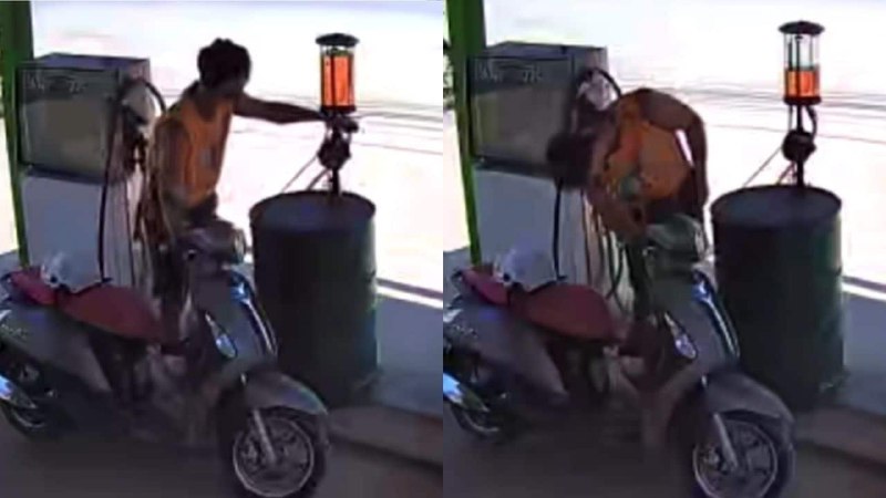 The owner, Cyrilak Kasikun, posted footage from the CCTV cameras of the incident in the Koh Lanta Jobs Facebook group…